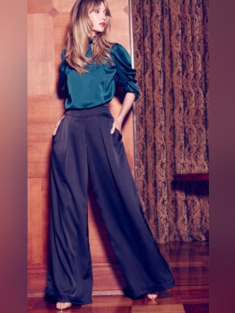Misa Los Angeles Filippa Pants in Black. Size S NWT
